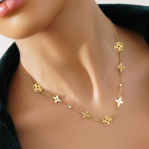 گردنبند سبک طلا ون کلیف