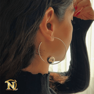 گوشواره حلقهای بزرگ استیل کد 0107