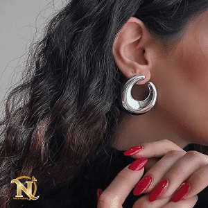 گوشواره استیل حلقه ای کد 0104