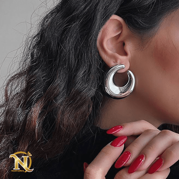 18-min گوشواره استیل حلقه ای کد 0104