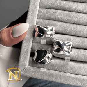 انگشتر استیل ضربدری کد 0133