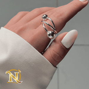 انگشتر استیل گوی کد 0139