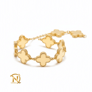 دستبند ونکلیف استیل طلایی